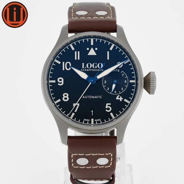 

Luxury Brand Watch Superior Quality Titanium Case Cal.51111 Movement 46mm 7 Days Pilot Watch