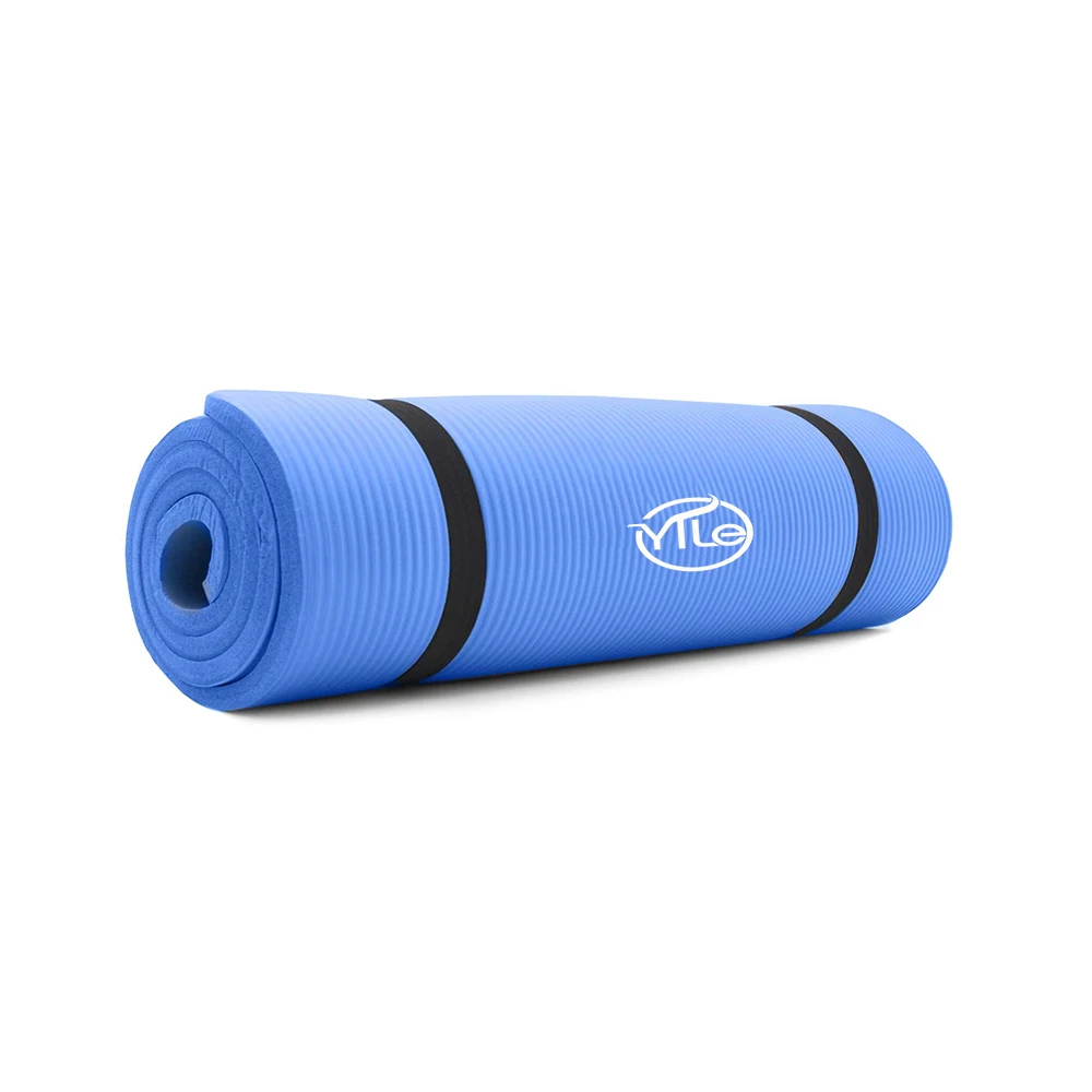 

Hot sell 12mm thick extra wide yoga nbr large mat with carrying strap, Customized