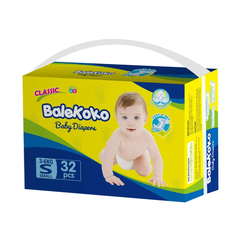 

Hot Sale Soft Breathable 100% cotton softcare disposable baby diapers