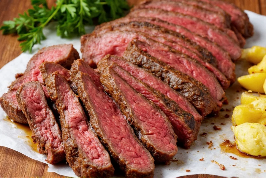 Beef rub being applied by hand