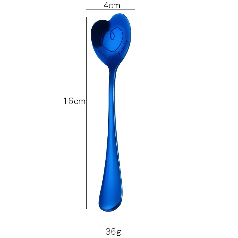 

Love Heart Shaped Spoon Coffee Tea Stir Spoons For Party Wedding Supplies kitchen Accessories DH8576, Mix