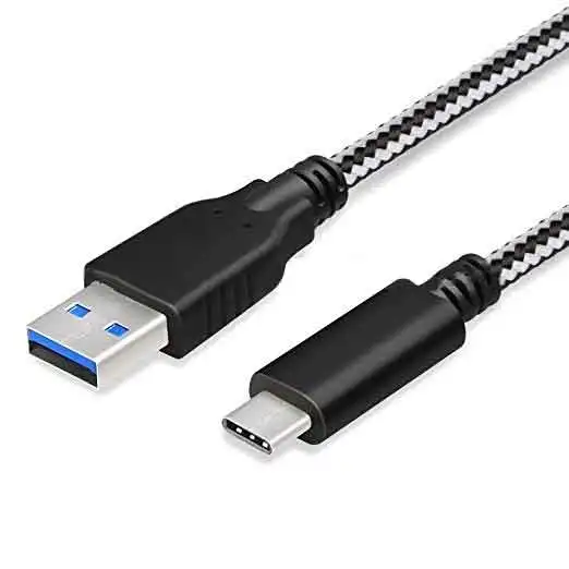 
Nylon Braided USB Cable Type C Interfaces USB3.0 Computer Cable  (1600061480472)