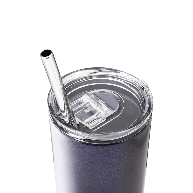 

sublimation tumblers 20 oz tumbler stainless steel with straw, Customized color