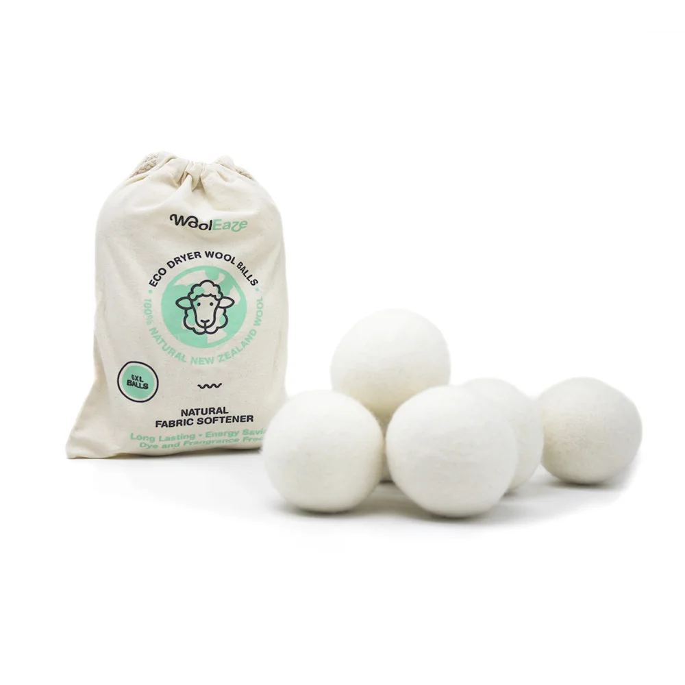 6 Pack Organic Wool Tumble Dryer Balls Woolous 100 Wool Dryer Balls