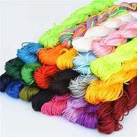 

1mm colorful Polyester Thread jade wire cord for DIY Tassel Macrame bracelets jewelry Making Accessories 25 Metes