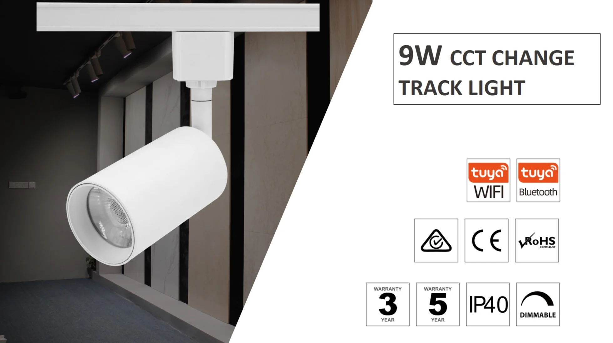 Ce Saa Approval Commercial 10w Cct Change Led Track Light Buy Cct Led