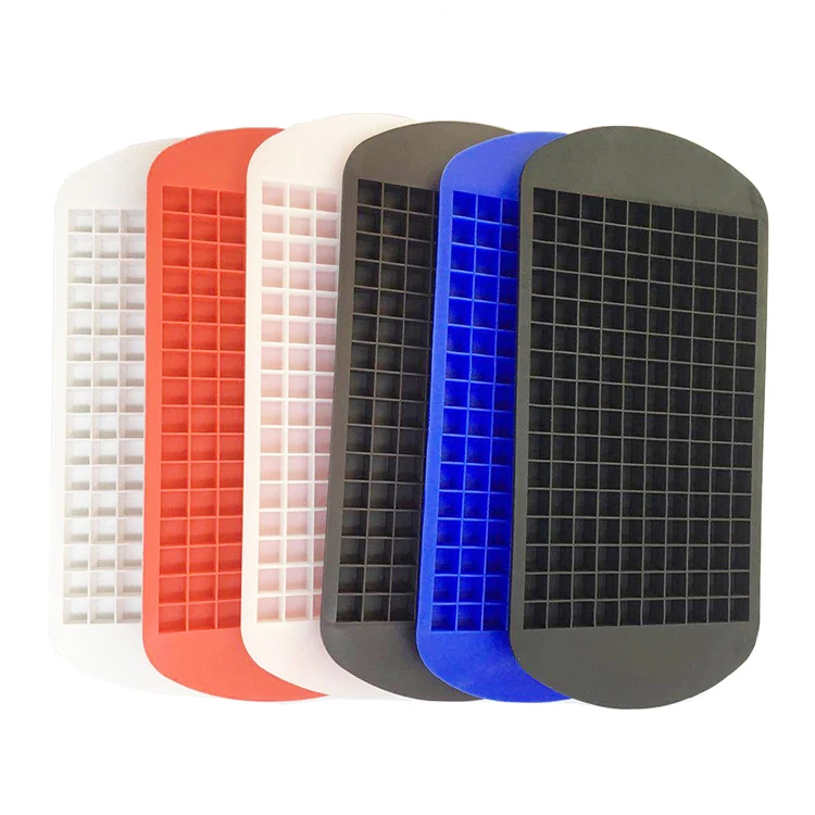 

Wholesale Products Supply Low Carbon Kitchen Gadget Small Ice Maker Ice Mold Cube Trays 160 Grids Food Grade Silicone Ice Tray