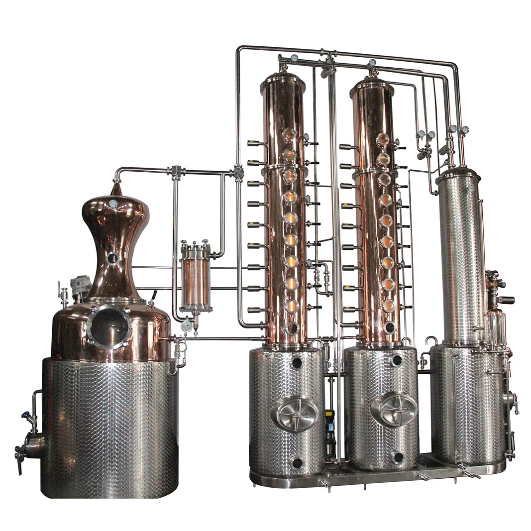 600 Gallons Vodka Distillery Machine With Still Reflux Copper Column
