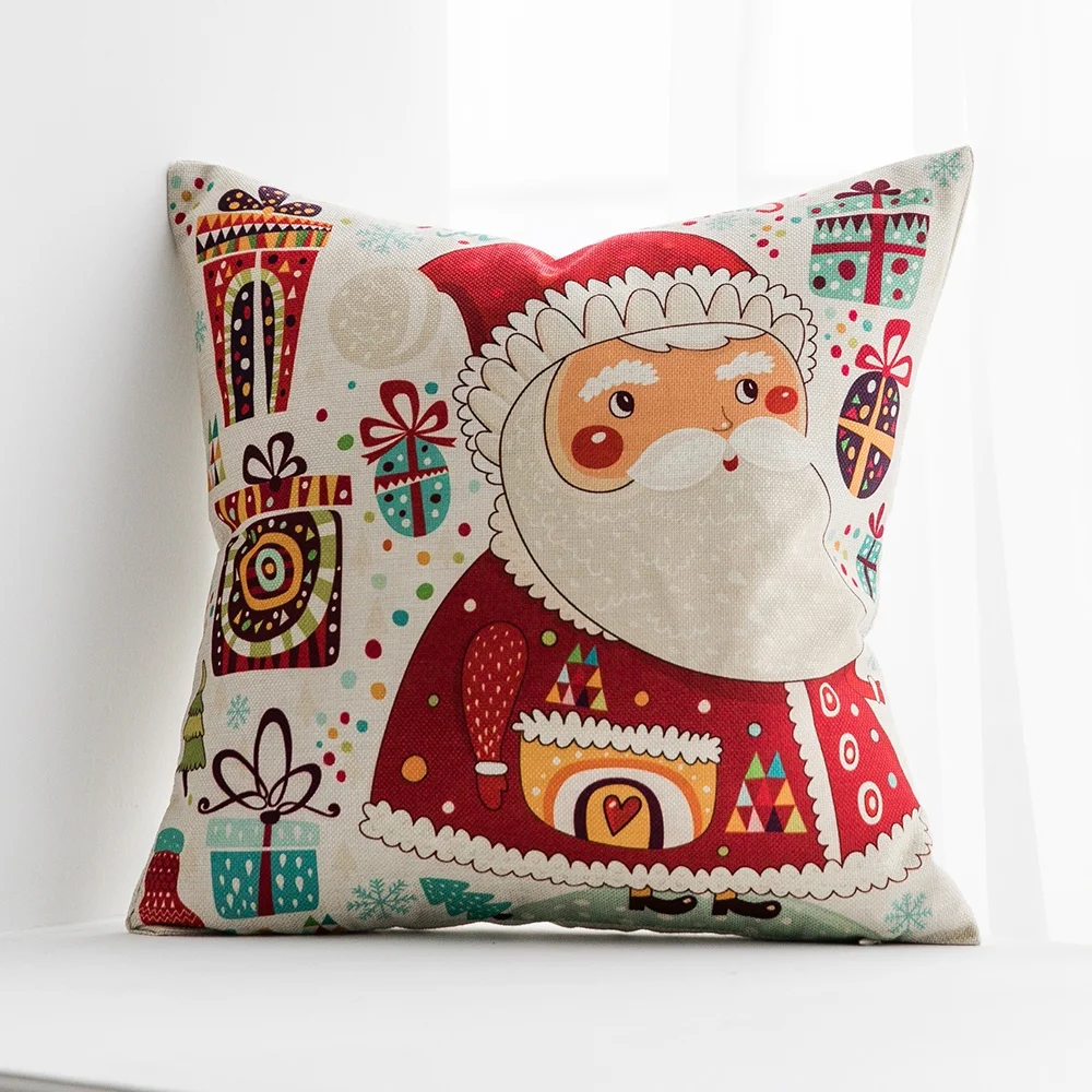 Wholesale Christmas Throw Pillows Case For Home Decor Custom Printed