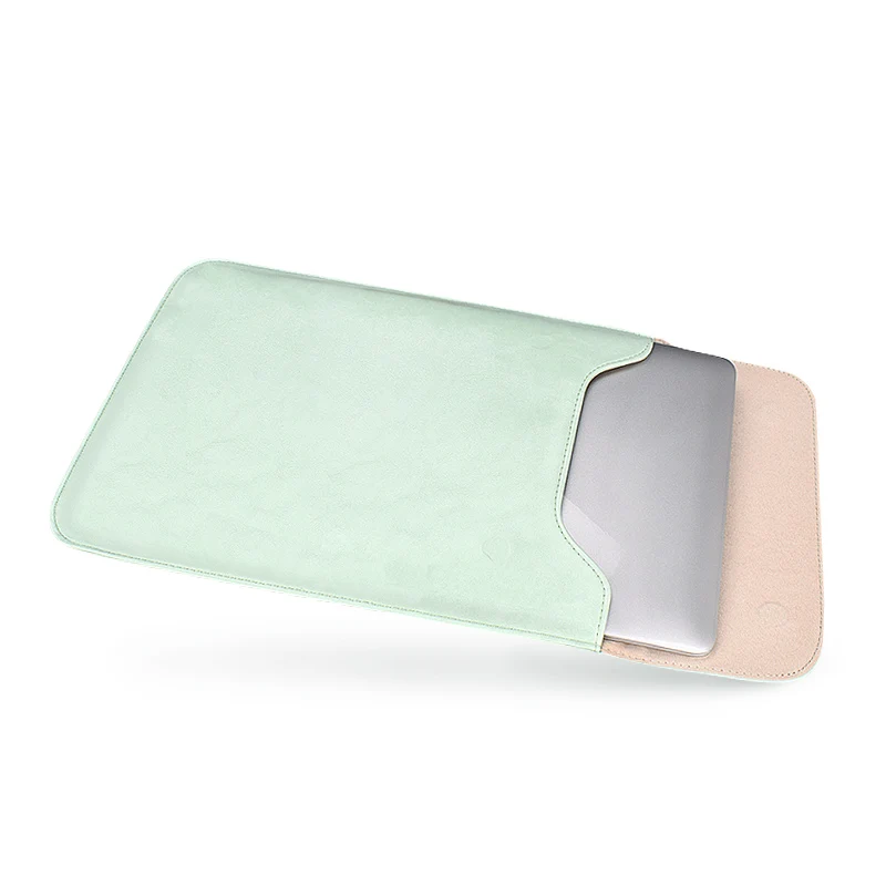 

OEM waterproof tablet case Pu leather laptop sleeve bag with flap, Grey, pink