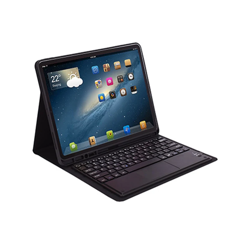 

For Ipad Pro 12.9 Inch Tablet Slim Keyboard Wireless Keyboard Case, Dark blue,grey