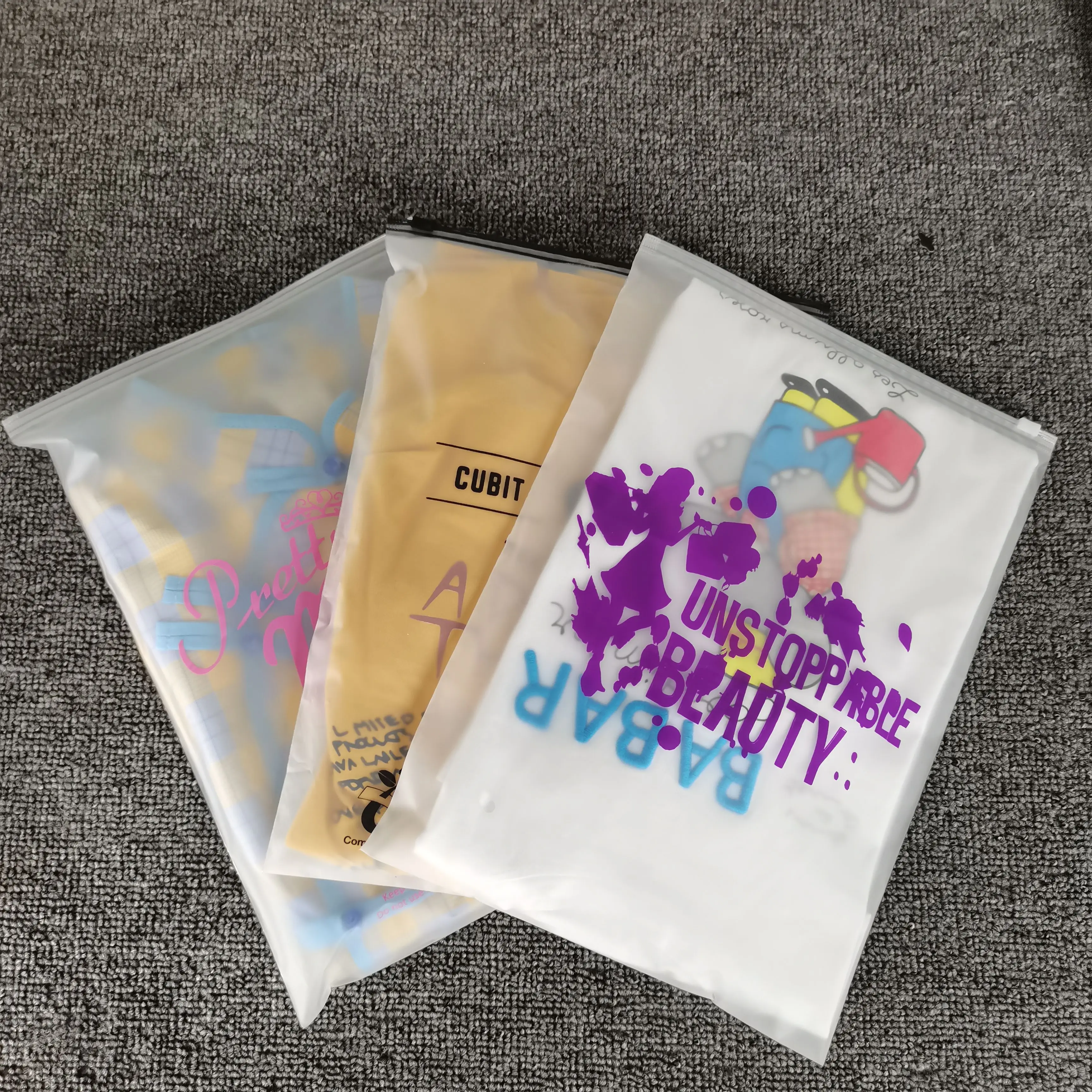 

Custom logo clear pvc plastic waterproof swimwear or bikini beach bag and Custom clear PVC Zipper lock Bag With Printed Own Logo