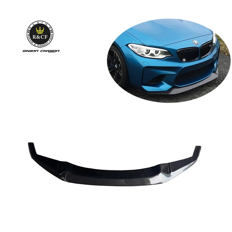 

M2 F87 GTS-MC style Car Front Bumper Lip Spoiler Splitters Carbon Fiber For BMW M2 F87 N55 16-18