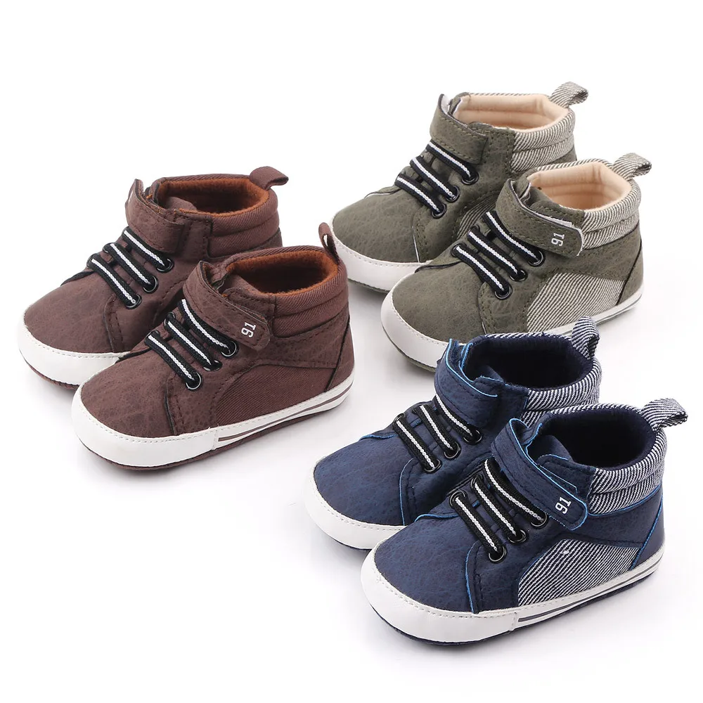 

2020 Factory Cheap casual children shoes walking Sneakers soft sole baby shoes, Green/blue/brown