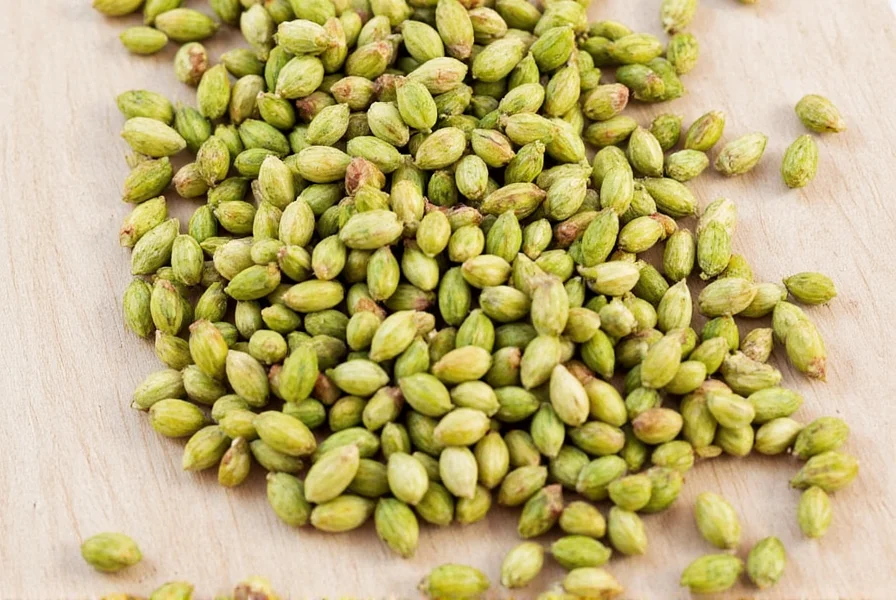 A modern spice rack featuring cardamom