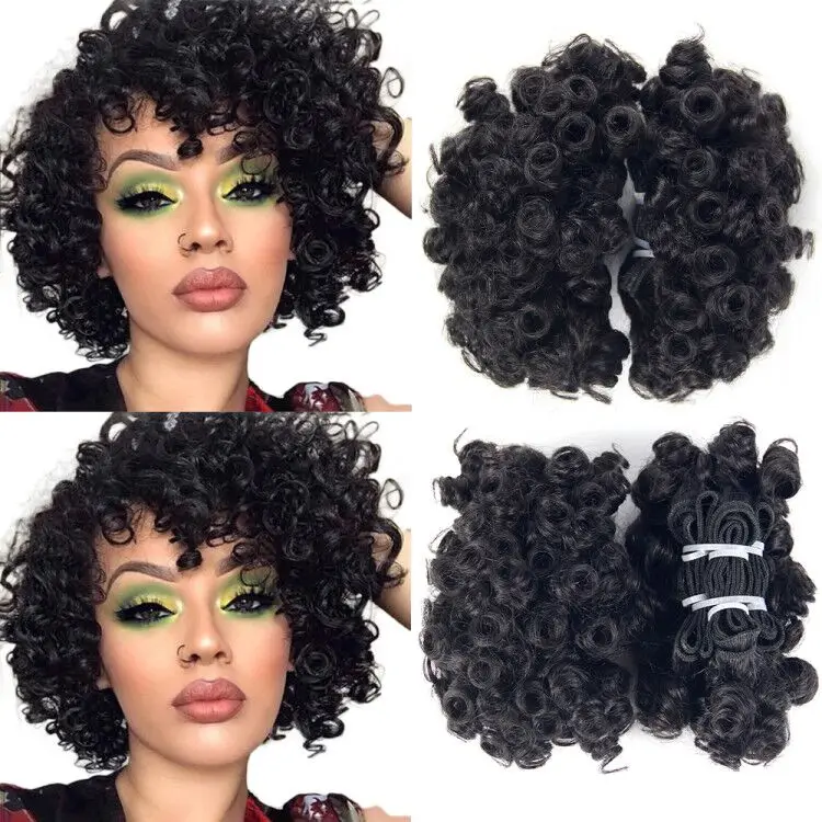 

Cuticle Aligned Human Raw Virgin Hair,3 bunlde in 1 set with 35g/70g/105g Funmi Double Drawn Virgin Hair Product for Black Women