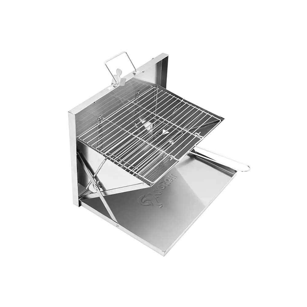 

2020 new wall-mounted smoked stainless steel charcoal grill