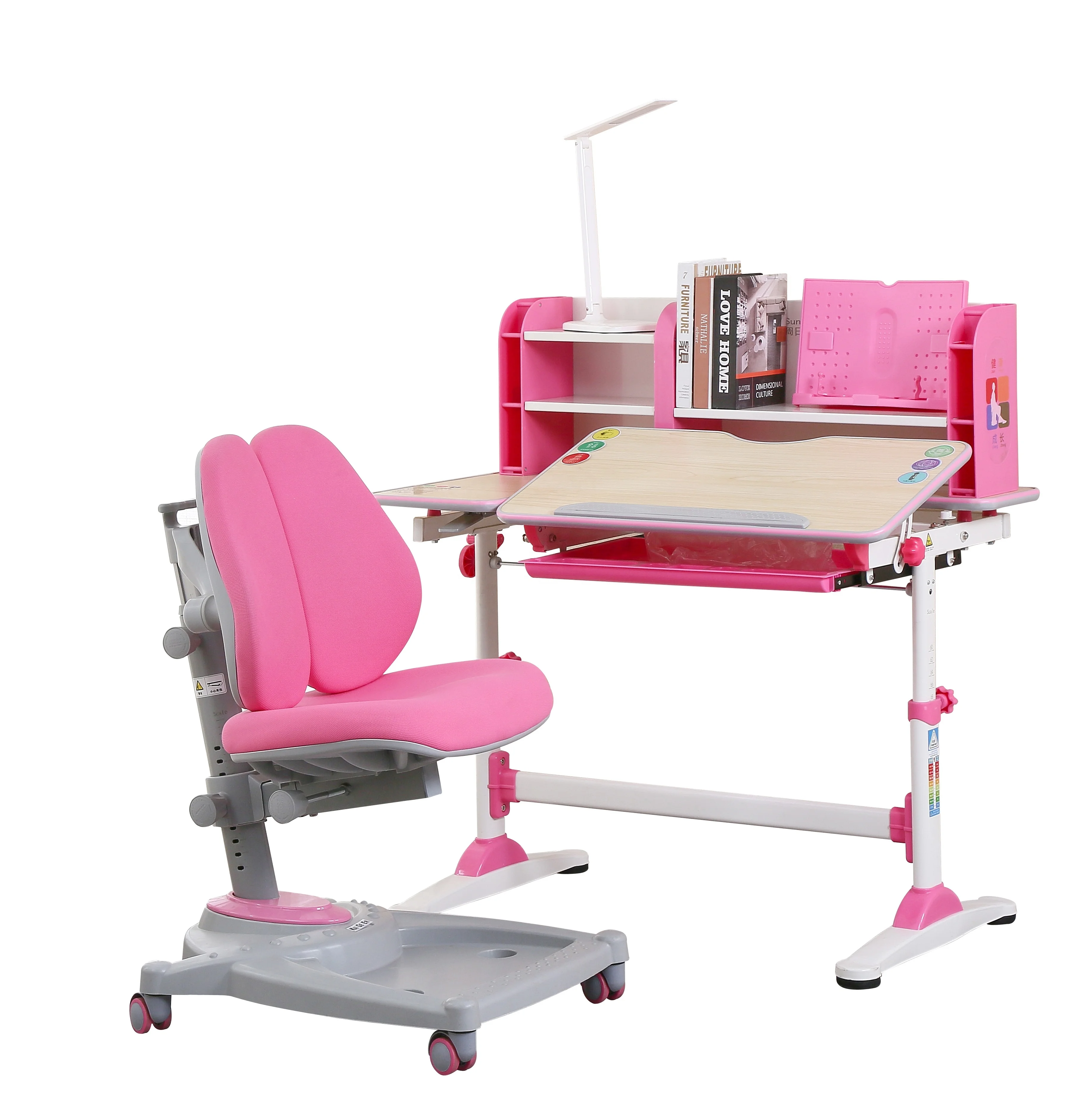 
DIY bookshelf Children ergonomic study table for home use 