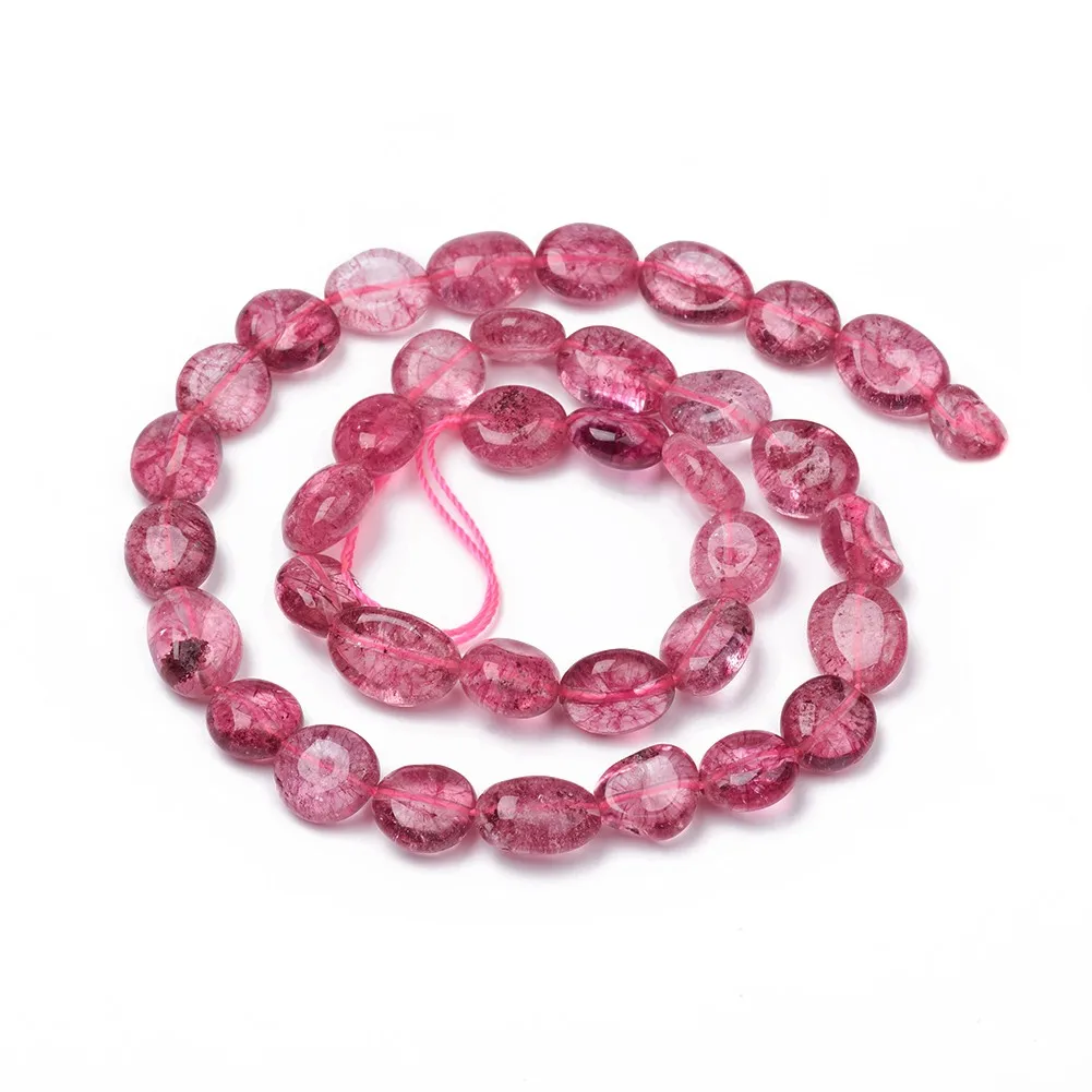 

PandaHall Flat Nuggets Tumbled Stone Natural Quartz Beads