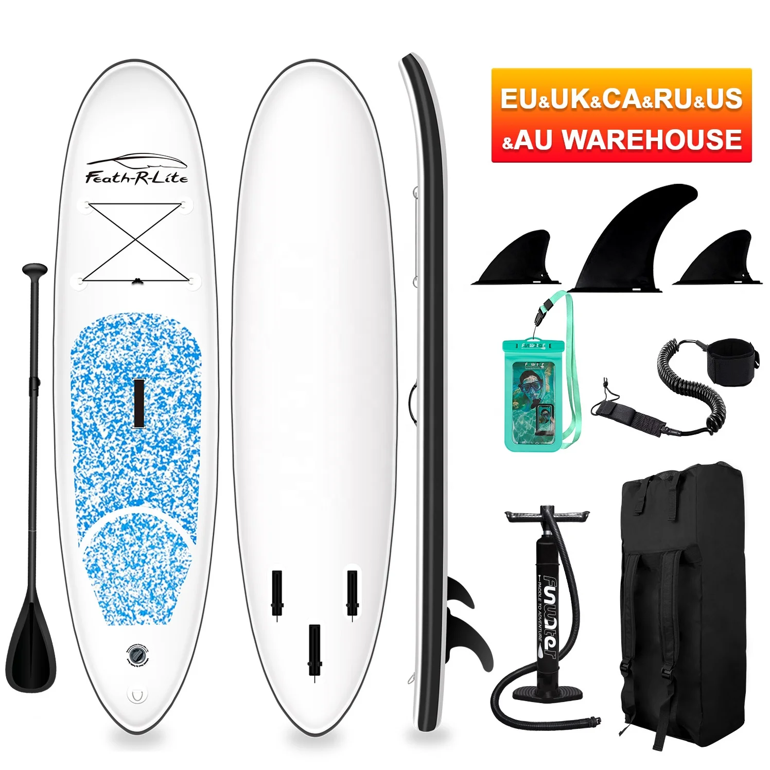 

Feath-R-Lite waterplay surfing Dropshipping CE  wholesale foldable paddle soft top surfboard surfing paddle board