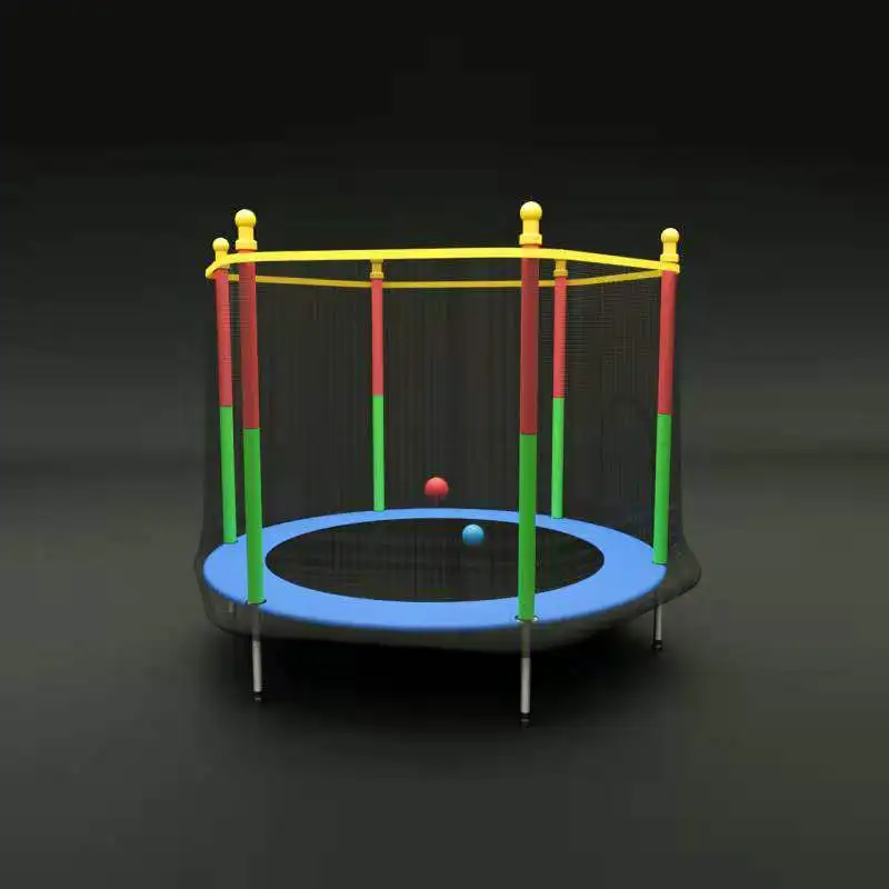 

Manufacturers wholesale high quality trampoline home children trampoline home indoor net protection trampoline, See picture