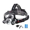 High Power 4 Modes Brightest Long Range XML-T6+2X R2 LED Headlamp Waterproof Rechargeable Headlight