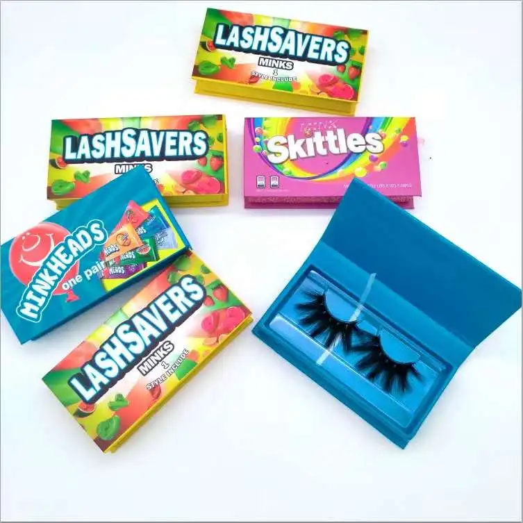 

lash pop vendors candy lash packaging lash boxes with logo lashsavers