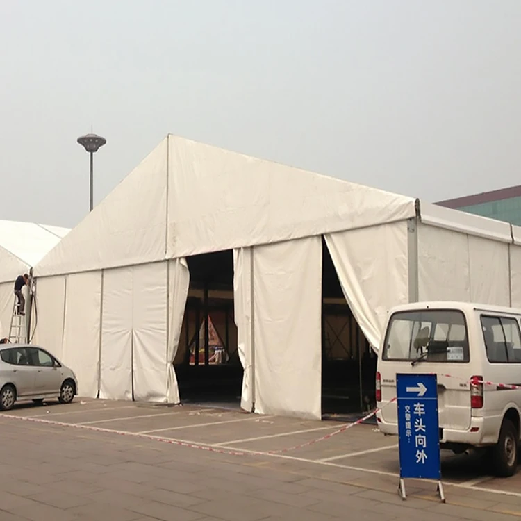 

High Quality Outdoor Large Hangar Pavilion Clear Span Temporary PVC Warehouse Logistics Storage Tent, White or customized