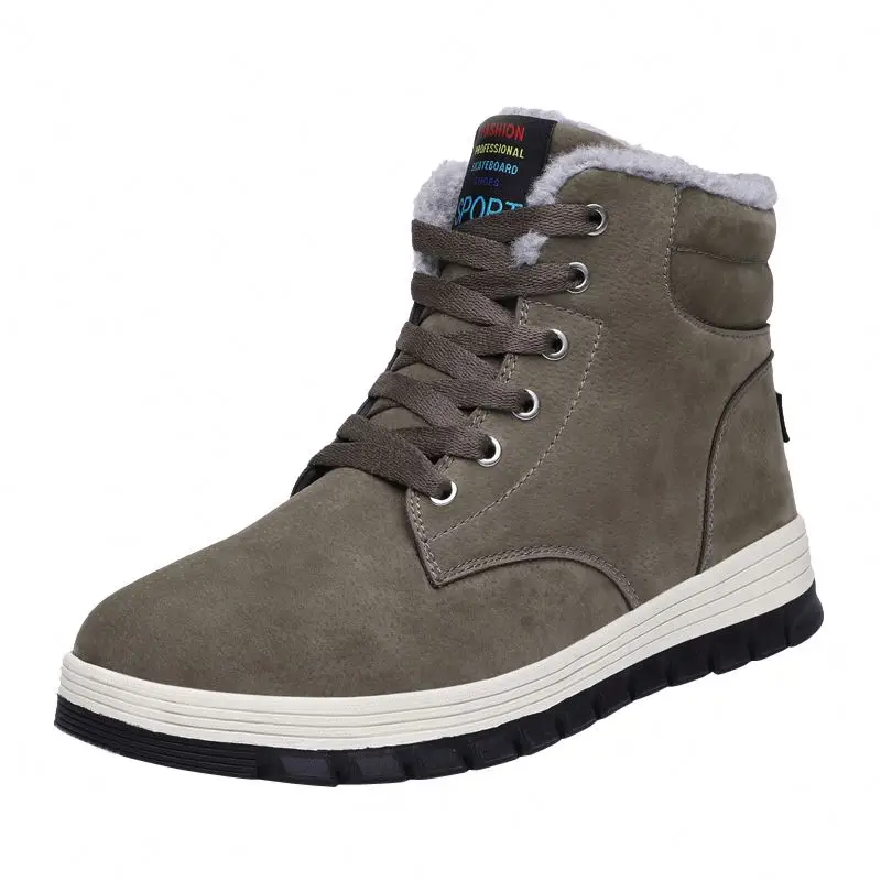 

Factory Store Men'S Boots Ankle Genuine Leather Winter martens Boots For Men, Blue,black,lvory