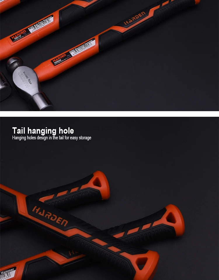 Auto Repairing Professional 910g Ball Peen Hammer With F/G Handle