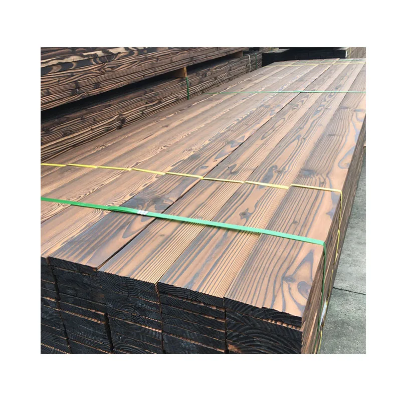 
MAXKY building outdoor garden anticorrosive wood floor carbonized wood solid wood panel can be customized 