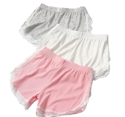 

Girls underwear lace summer thin modal legging shorts safety pants