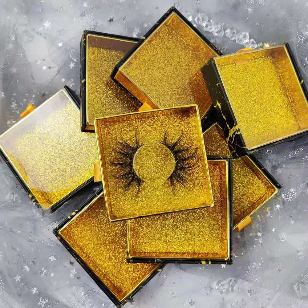 

New Design Custom Eyelash 25MM mink lashes 3d mink strip lashes free shipping iteams custom eyelash packaging, Natural black