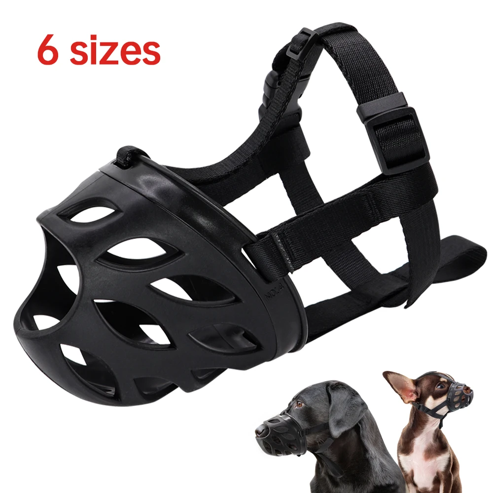 

Soft Silicone Pet Dog Muzzle Breathable Basket Muzzles Adjustable Mask for Small Medium Large Dogs Pitbull Stop Biting Barking