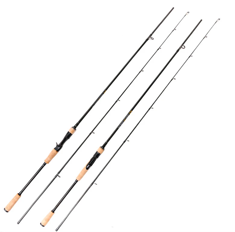 

1.8m 2.1m 2.4m 2.7m 2 Sections Carbon Fiber Spinning Casting Fishing Rod ML Power Medium Light crappie Carp Pesca Fishing Pole