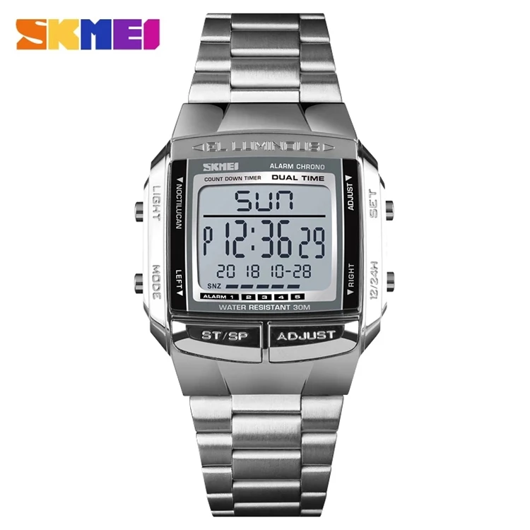 

Fashion hot sell China skmei 1381 digital cheap Relojes Hombre Wristwatch for men in bulk sport 3atm Water Resistant
