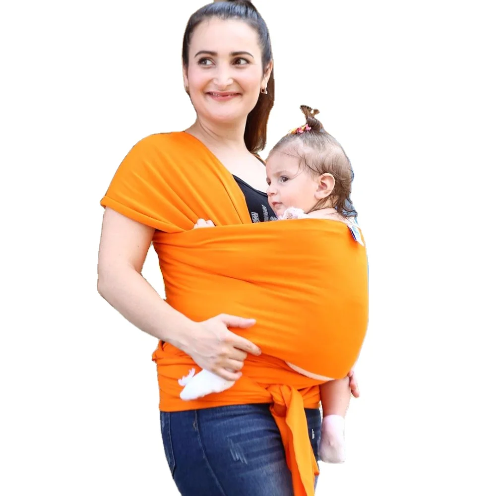 

Breathable Material Stretchy Baby Sling Carrier Free Mother's Hands At All Season, Black,red,orange,gray,blue and so on