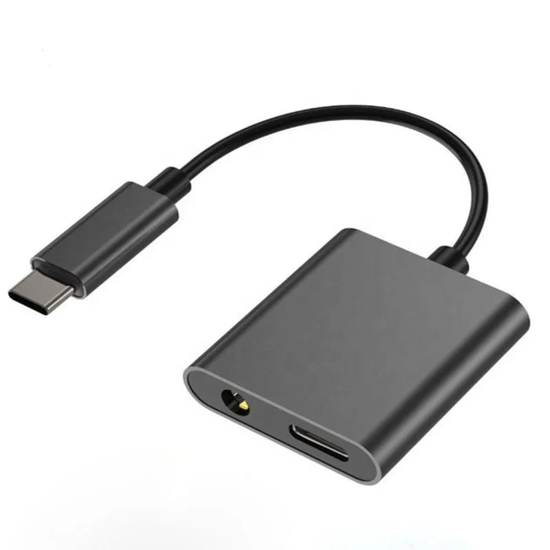 

Type C to 3.5mm Earphone 2 in 1 adapter, White/gray/black etc multi colors