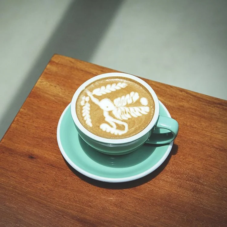 

Eco-Friendly Custom Logo Ceramic Stoneware Espresso Latte Cappuccino Coffee Cup and Saucer Sublimation, Customized color