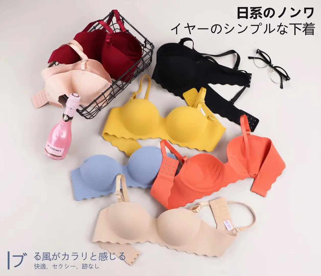

wholesale seamless bra 32 34 36 38 size underwired woman strapless bra