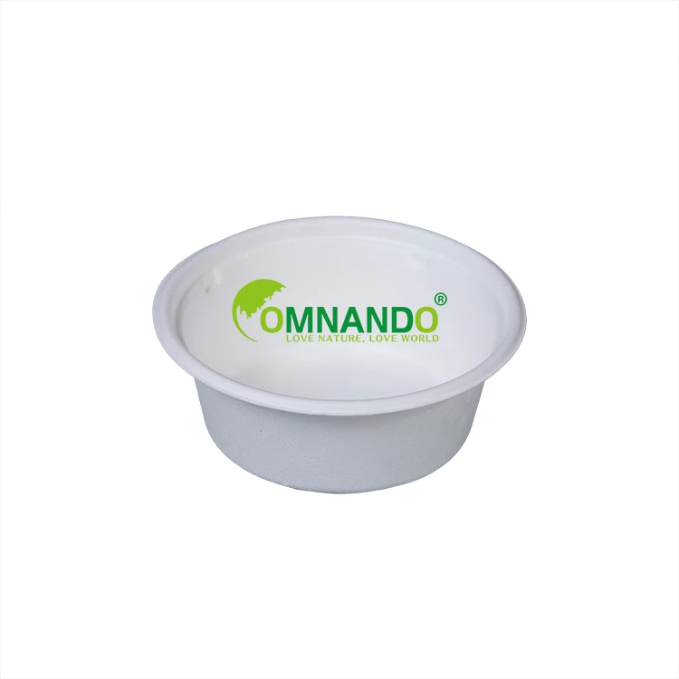 

custom disposable big bowl sugarcane tableware high quality food container for hot and cold with logo