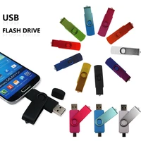 

Custom logo OTG usb flash drive 1GB 2GB 4G 8G 16G 32G 64G 2 in 1 for phone tablet pendrive USB2.0/3.0 flash disk