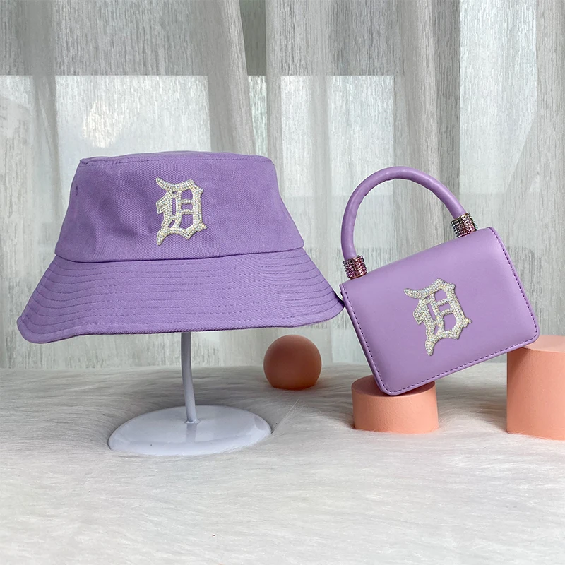 

Tie Dye bag design women bags bucket hats detroit purse and hat set, 12 colors