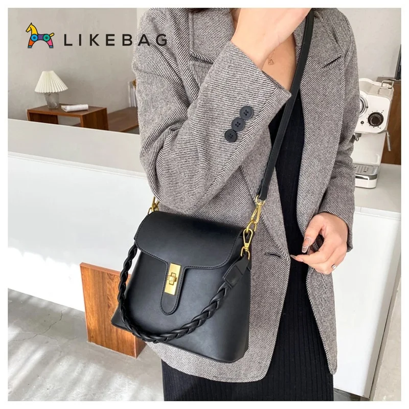 

LIKEBAG hot-selling fashion casual crossbody handbag bags With braided portable rope