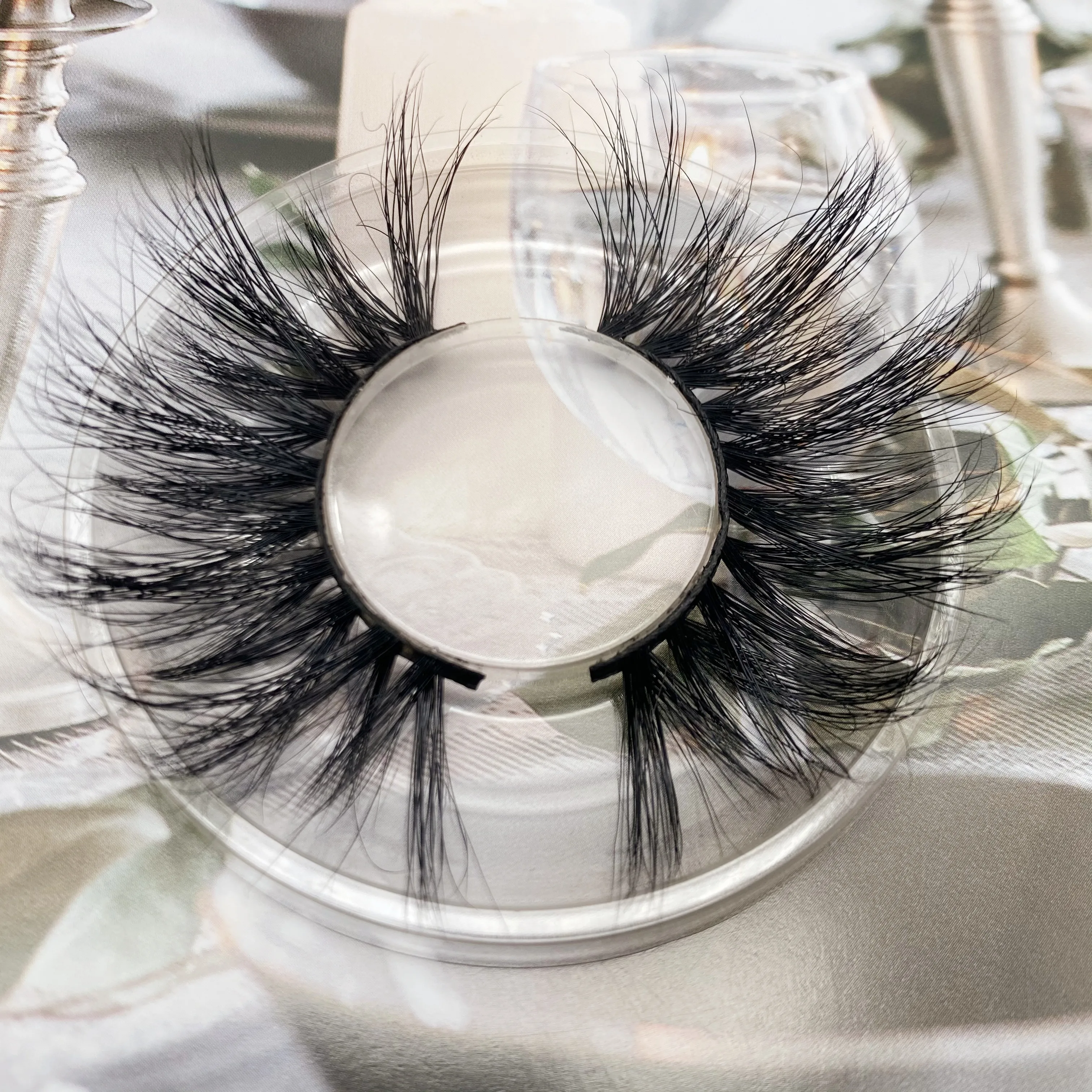 

wholesale fluffy mink eyelash vendor 25mm mink eyelash