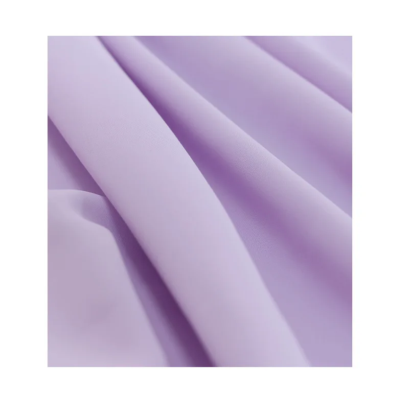 

Custom Elastic Chiffon Imitation Silk Fabric 95%Polyester 5%Spandex Crepe Imitation Silk Chiffon Fabric for Women Dress