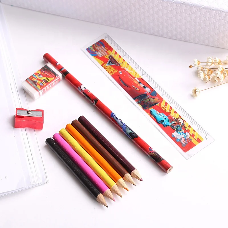 
10 piece High Quality Non-toxic DIY price cheap kids stationery set Kids stationary set a sschool supplies 