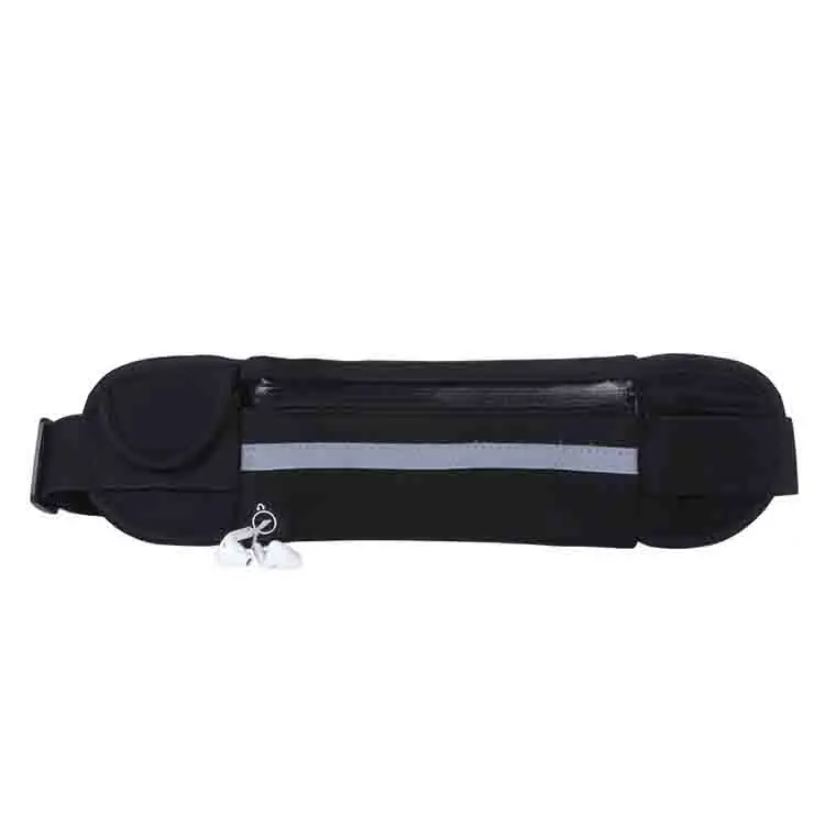 

custome waterproof sport man and woman belt bag Reflective neoprene cellphone waist belt bag running fanny pack with bottle, Customized color