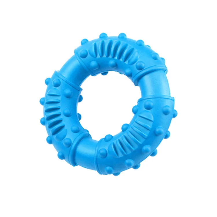 

Amazon Hot Sell Durable Puppy Chew Toy for Medium Large Dogs Non-Toxic Nature Rubber Pet Chew Ring Toy