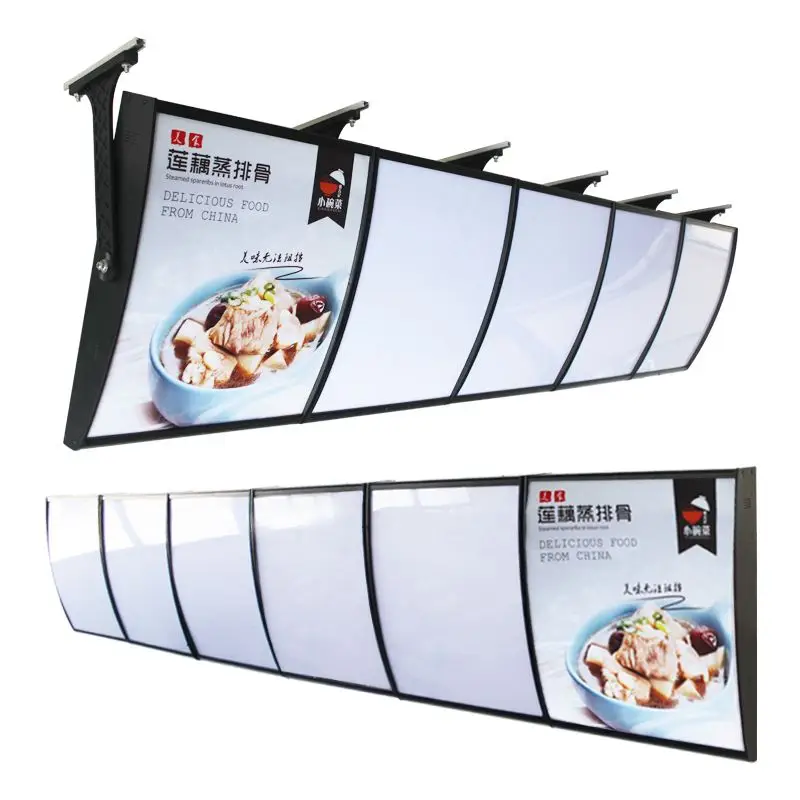 Arc KFC hamburger ordering hanging price list LED billboard wall-mounted customization ordering light box